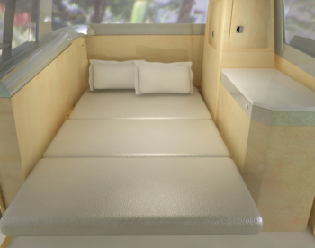 Verdier campervan main double bed