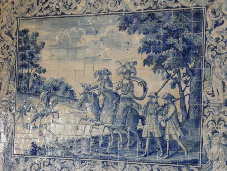 Don't confuse these with the usual tourist tat. These are original 'azulejos' and decorate the wall of one room in the National Palace at Sintra