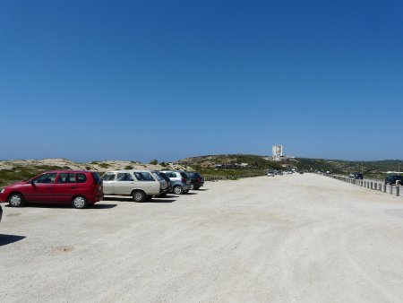 Praia do Porto Nove - day parking only (but lots of it, right by the beach)