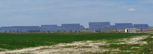 Fields full of solar panels were a frequent sight in Spain