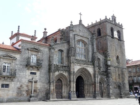 The Church in the centre of Lamego - a wedding was on as we passed