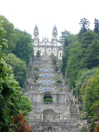 Lamego's famous baroque stone staircase - about 600 steps in all