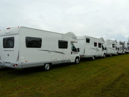 ...to fairly large, European-style coachbuilt motorhomes...