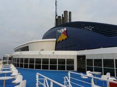 Sundeck on the Hull ferry - nice in Summer