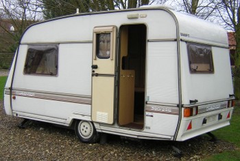 An ageing but well-specified caravan - perfect as the donor for a new motorhome conversion