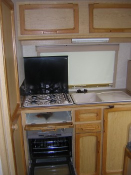 A full kitchen, all of which could be transferred to a motorhome build