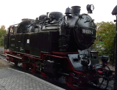 A close-up of the steam train in question...