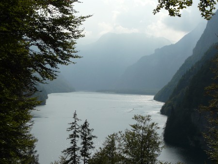 This picture doesn't do justice to the beauty and tranquility of the Konigsee