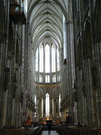 Inside Koln Dom - regardless of your religious views, the engineering and design that went into these old cathedrals is incredible