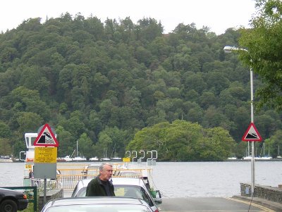 Waiting for the Lake Winderemere car ferry