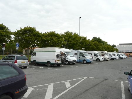 Camping car aire at La Rochelle