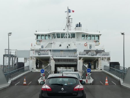 Boarding the Royan - Pointe de Grave ferry