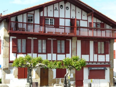 A timber-framed house in Sare, France