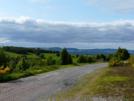 Disused road - overnight camping spot near the Lecht Ski Centre