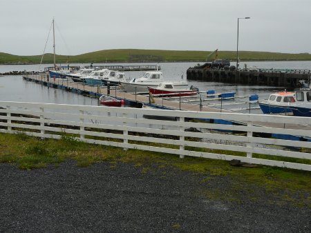 Burravoe Pier caravan and motorhome parking