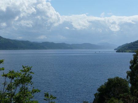 View from A82 across Loch Ness