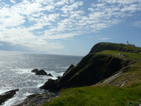 Sumburgh Head in sunshine