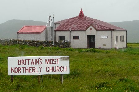 Britain's most northerly church, Unst