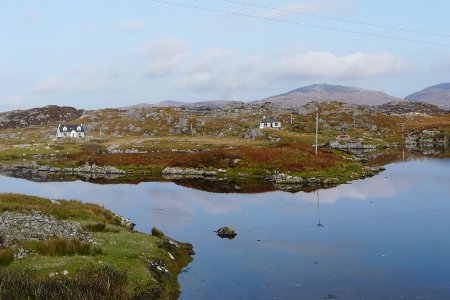 Landscape on east coast of Harris