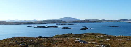 View of Hebridean islands