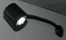 12V LED reading light with flexible arm