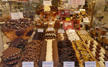 Chocolate shop in Bruges