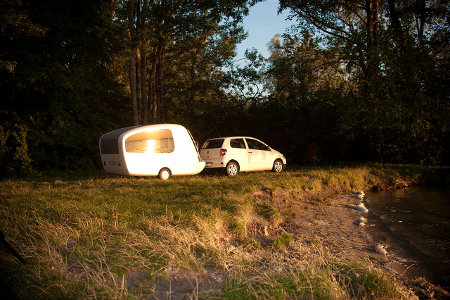 Sealander can be towed by a small car