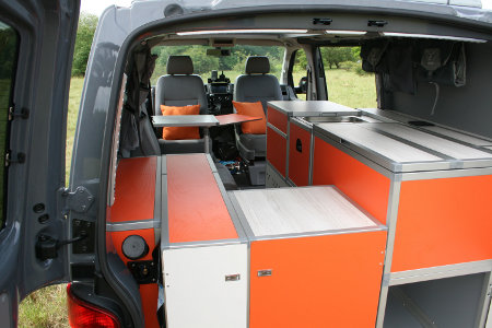 Inside the Terra Camper Terock conversion