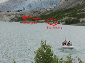 Nigardsbreen glacier boat trip