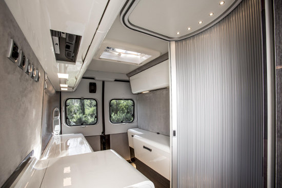 Fiat Ducato expedition concept interior rear area