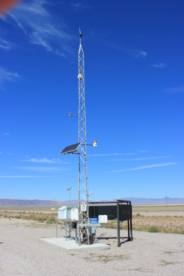 Radiation and weather station, Rachel Nevada