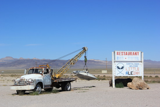 A stranded UFO...