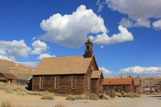 The old church in Bodie