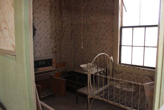 Inside an old house in Bodie