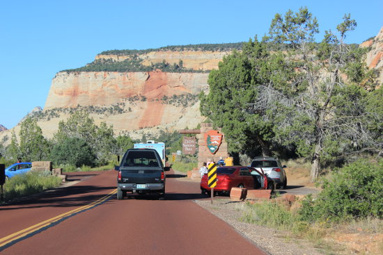 Zion National Park entrance