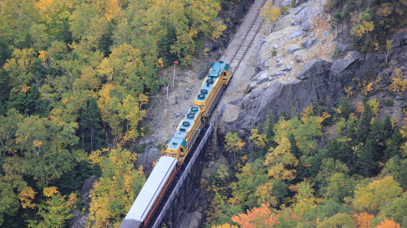 Conway Scenic Railroad from Mt Willard