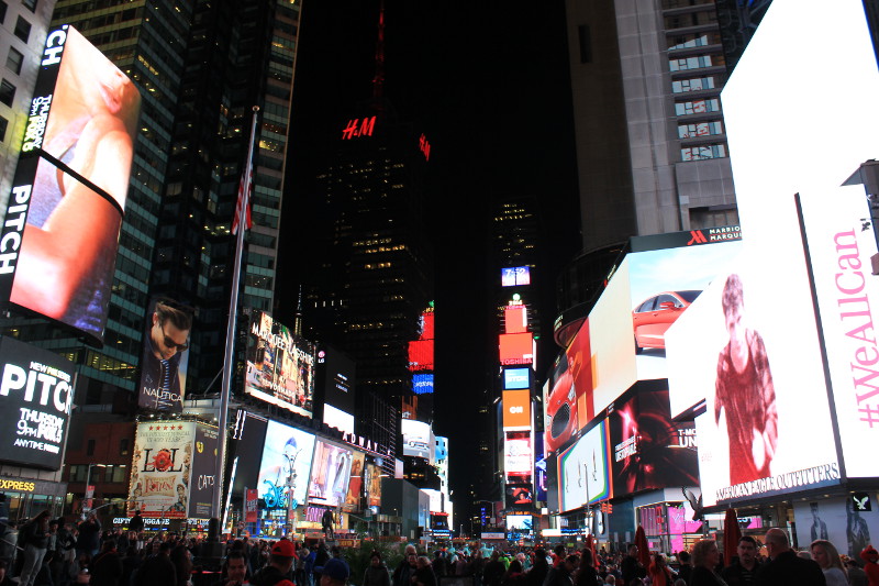 Times Square at night, NY