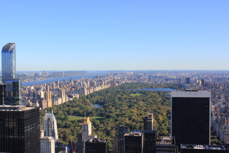 Central Park from Rockefeller Center