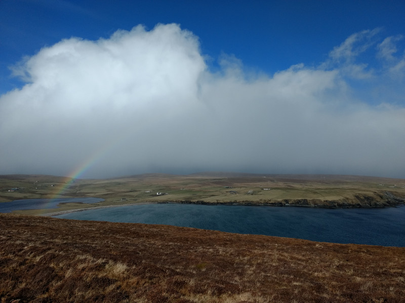 Rainbow view, Fetlar