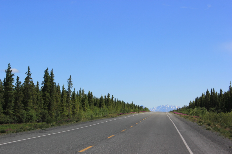 Driving to Haines Junction, Canada