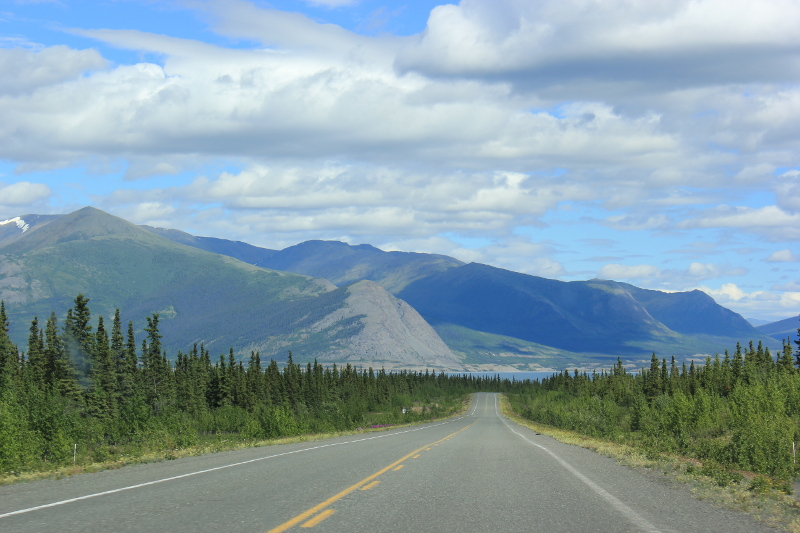 Driving to Haines Junction, Canada