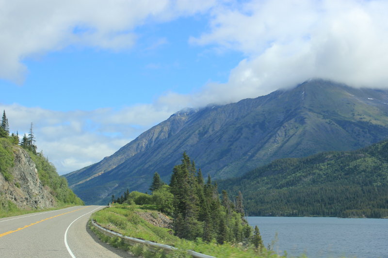 Driving to Carcross