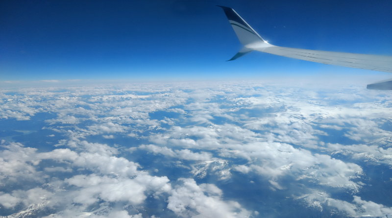 View from flight Anchorage to Seattle, Alaska Airlines