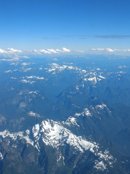 View from flight Seattle to Manchester, Thomas Cook Airlines