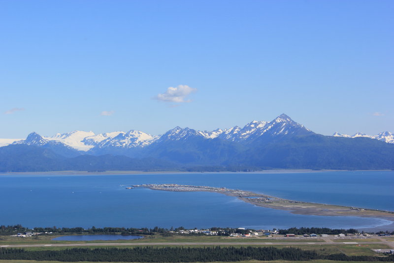 View from Skyline Driver Overlook of Homer Spit