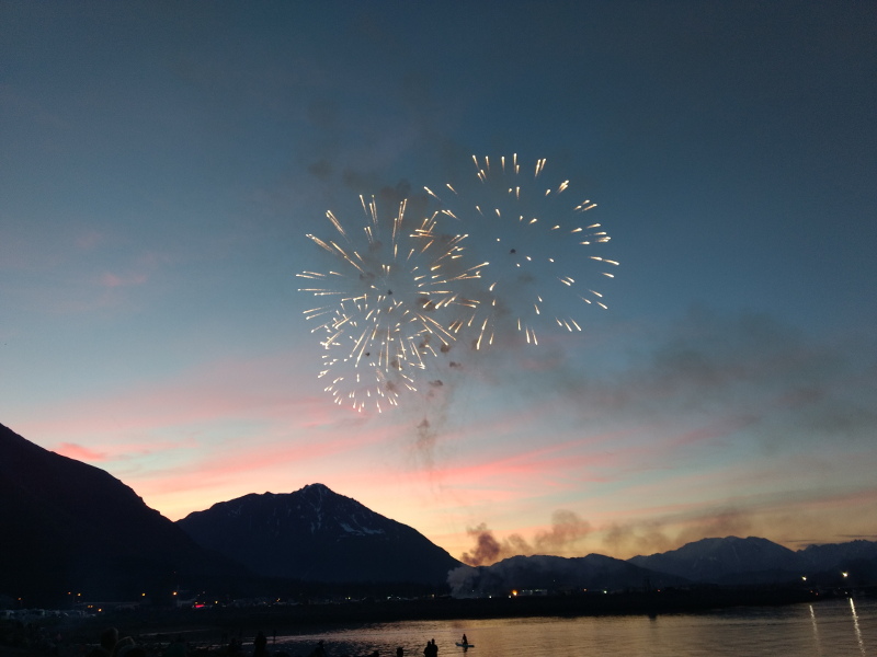 Independence Day 2018 Fireworks, Seward, Alaska