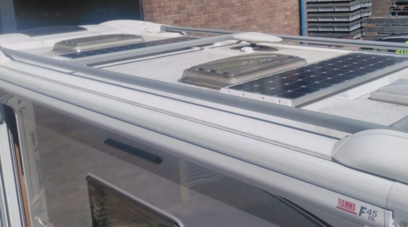 Motorhome solar panels